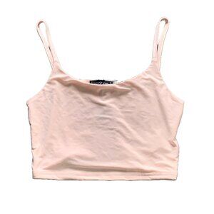 💕3for$12! NWT Boohoo pale double layer slinky bralette nude peach size 2